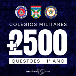 Banco de +2.500 Questões - Colégios Militares 1° Ano